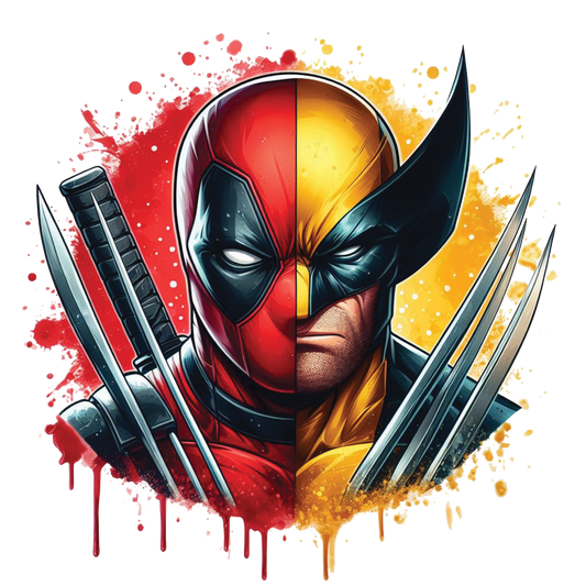 Deadpool vs Wolverine  Png