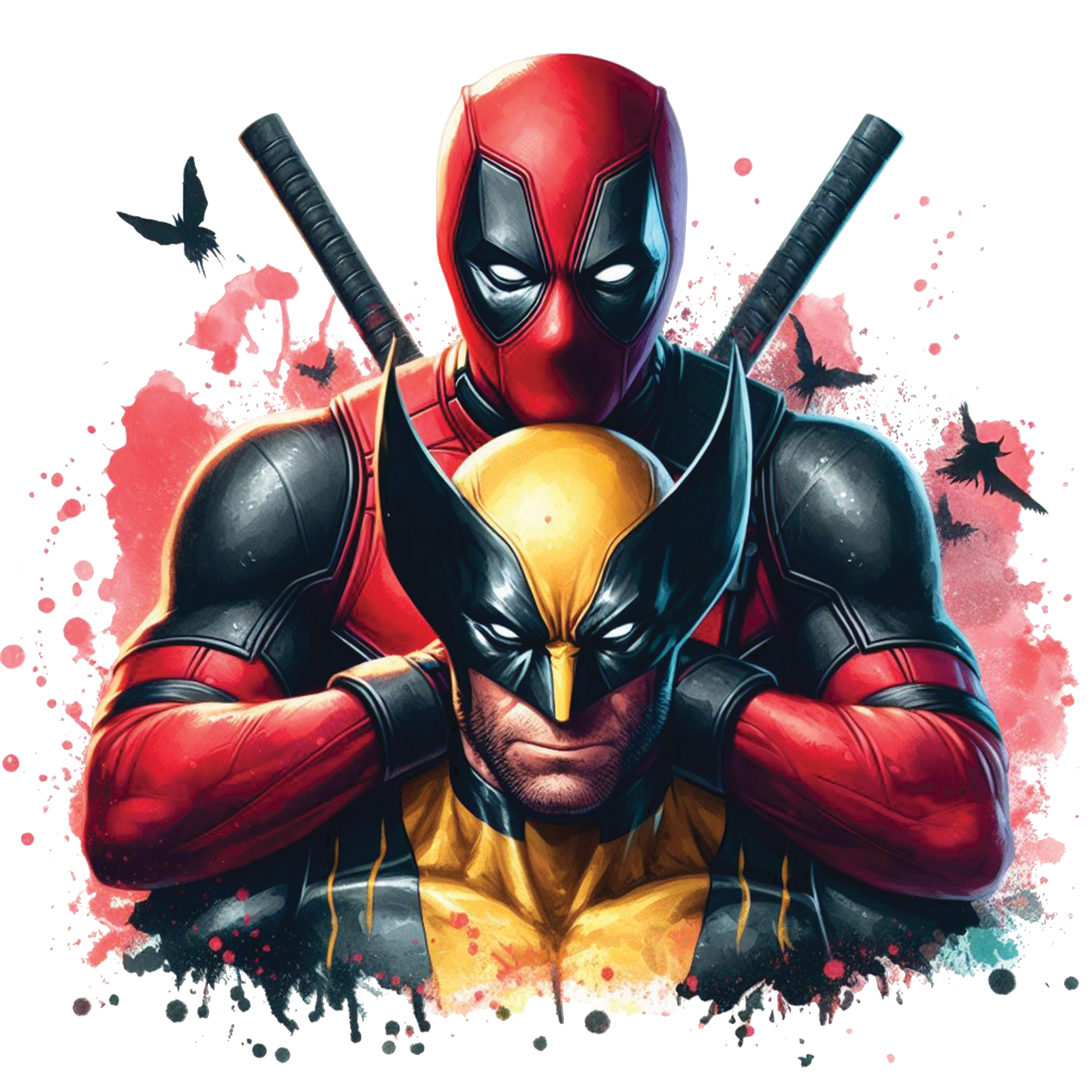 Deadpool vs Wolverine  Png