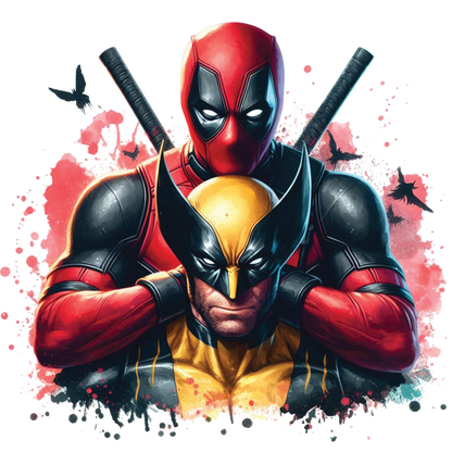 Deadpool vs Wolverine  Png